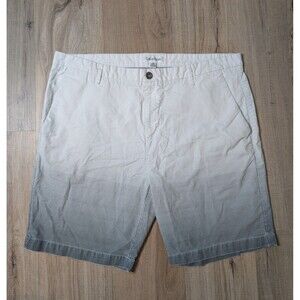 Calvin Klein Shorts Size 38 Ombre White Gray Gradient Pattern Cotton Casual Logo